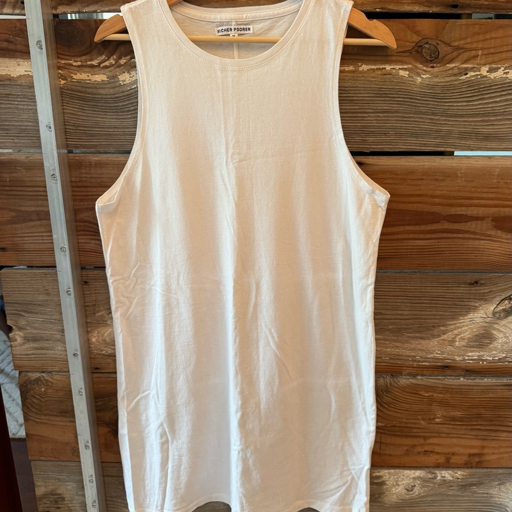 White Racerback Tank Dress